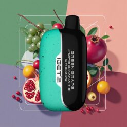 IGET Moon K5000 Puffs 1.35 Ohm Mesh Disposable Vape Green Grape Pomegranate Cherry