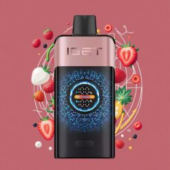 IGET ONE 12000 Puffs Disposable Vape Chupa Chups Strawberry with 2700mAh Battery & Curved Color Screen