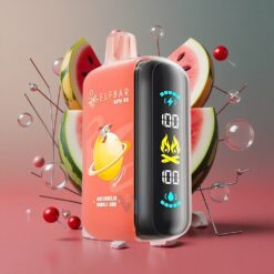 ELF BAR RAYA D3 25000 Puffs Disposable Vape Watermelon Bubble Gum with Type-C Charging