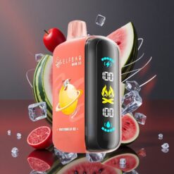 ELF BAR RAYA D3 25000 Puffs Disposable Vape Watermelon Ice with 850mAh Rechargeable Battery & Type-C Charging