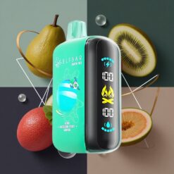 ELF BAR RAYA D3 25000 Puffs Rechargeable Disposable Vape Kiwi Passion Fruit Guava 23mL 5% Nicotine