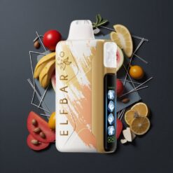 Elf Bar Ice King 40000 Puffs Disposable Vape Dragon Strawnana with Rechargeable Battery & Adjustable Cooling