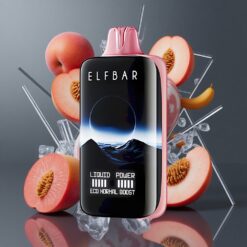 Elf Bar Moonnight 40K Triple-Mode Disposable Vape Peach Ice with Smart Display & Mesh Coil