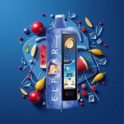 Elf Bar Planet 25000 Puffs 18ml Mesh Disposable Vape Blue Razz Ice