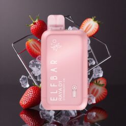 Elf Bar Raya D1 13000 Puffs Disposable Vape Strawberry Ice with 18ml Capacity & Rechargeable Battery